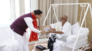 धामी ने नंदप्रयाग में आयोजित राम कथा में भाग लिया