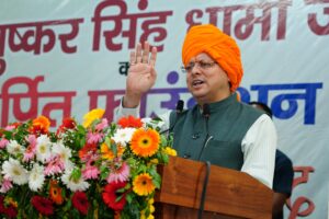 अभिनंदन समारोह में शामिल हुए सीएम धामी