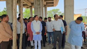नगला तराई, खटीमा में निर्माणाधीन मां पूर्णागिरी मंदिर का सीएम धामी ने किया निरीक्षण