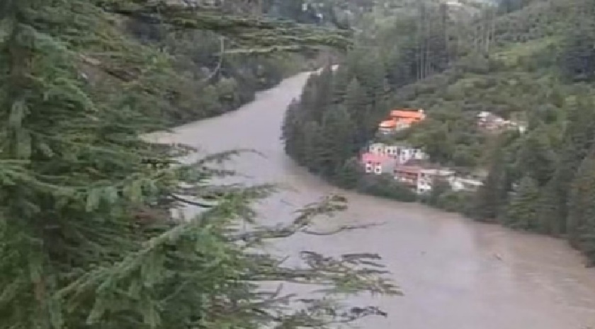 20 feet lake-Uttarkashi Flood