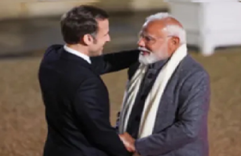 PM Modi- macron