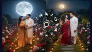 karwa chouth get blessings by colors