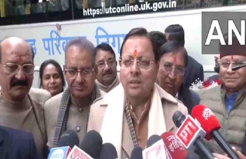 CM dhami on buses jan-2026