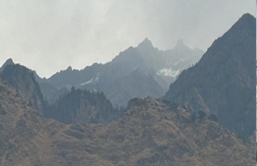 snowfall at badrinath