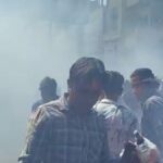 VIDEO: उज्जैन रंगपंचमी गेर में जोरदार धमाका, 8 घायल; सीएम मंच के पास सुरक्षा चूक