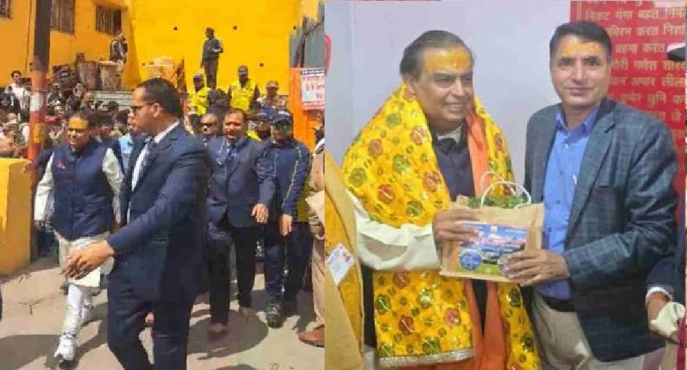 Mukesh Ambani at Badrinath dham