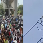 भोपाल में हाईटेंशन लाइन पर चढ़ा युवक, तारों पर चलता रहा; 57 मिनट की मशक्कत के बाद क्रेन से बचाया गया