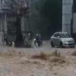 UK- roads block due to rain