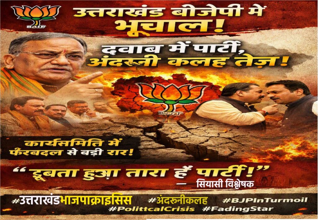 Tension in Uttarakhand BJP
