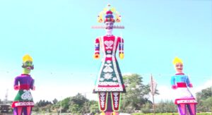 रावण के पुतले पर 'राजनीति'